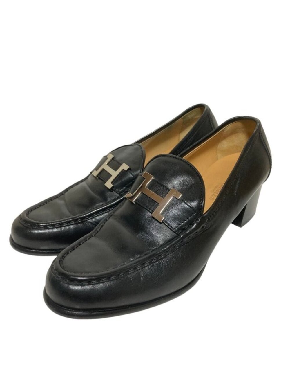 Hermes Constance Heels Loafers Black Spring Summer Fall Winter